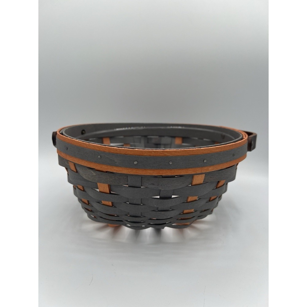 Dresden & Co Like Longaberger Cross Bottom Bowl Basket W/Protector -EUC